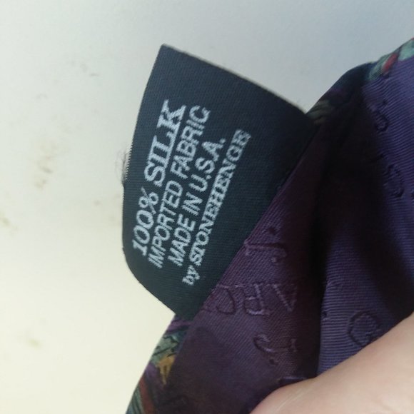 J. Garcia Neck Tie Vintage Original Made in USA 100 - Picture 6 of 11